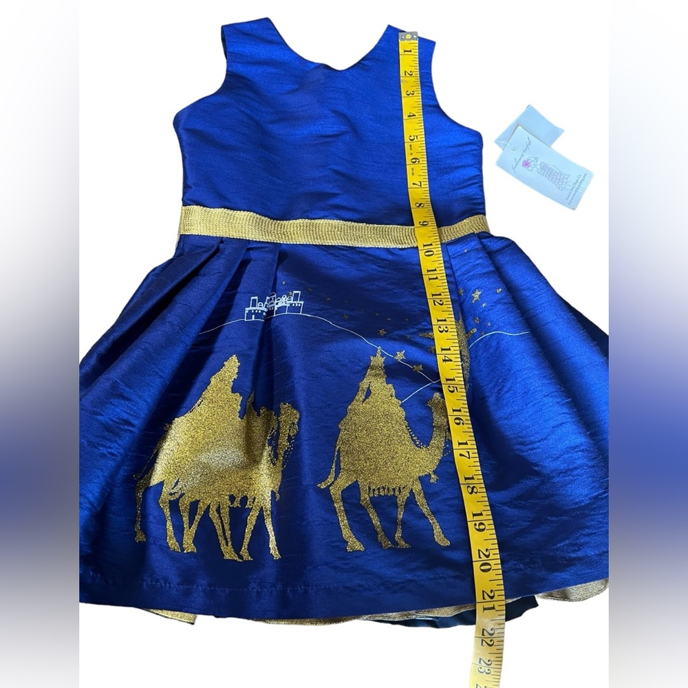 NWT FIVELOAVES TWOFISH x Nordstrom Girls 3 Blue Sleeveless Dress Made in CA, USA - Picture 8 of 11